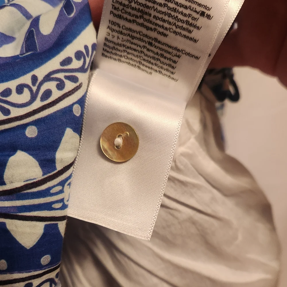 Farm Rio blue tropical print top - Picture 9 of 9